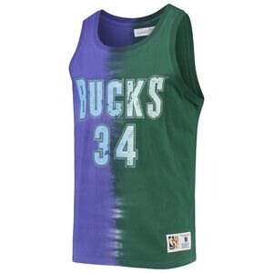 NWT - Mitchell & Ness Ray Allen Milwaukee Bucks Tie-Dye Tank Top, Size - M